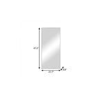 Silver Metal Accent Mirror - 47-inch