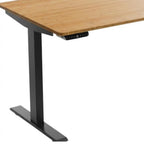 Adjustable Brown and Black Standing Desk - 48-inch