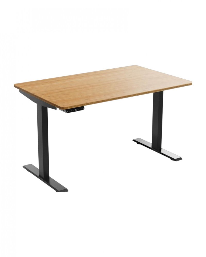 Adjustable Brown and Black Standing Desk - 48-inch