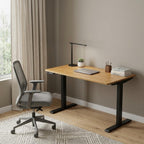 Adjustable Brown and Black Standing Desk - 48-inch