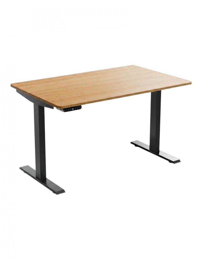 Adjustable Brown and Black Standing Desk - 60-inch