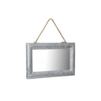 Silver Metal Framed Accent Mirror - 9-inch