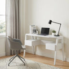 White Wood with Two Drawers - 48-inch