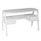 White Wood with Two Drawers - 48-inch