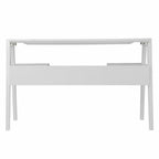 White Wood with Two Drawers - 48-inch