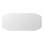 White Wood with Two Drawers - 48-inch