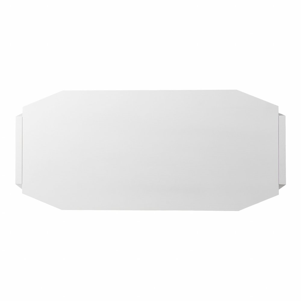 White Wood with Two Drawers - 48-inch
