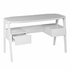 White Wood with Two Drawers - 48-inch