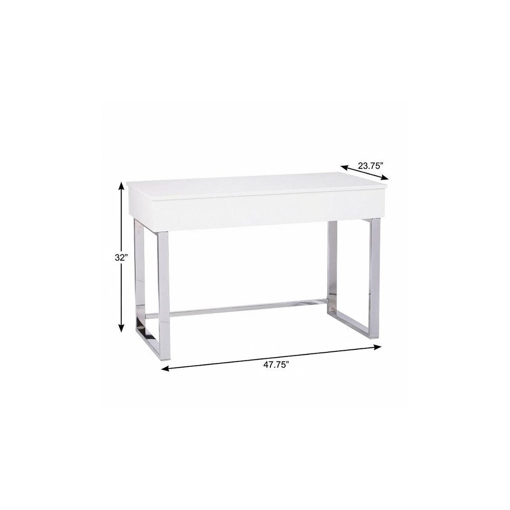 Adjustable White Standing Desk Converter - 48-inch