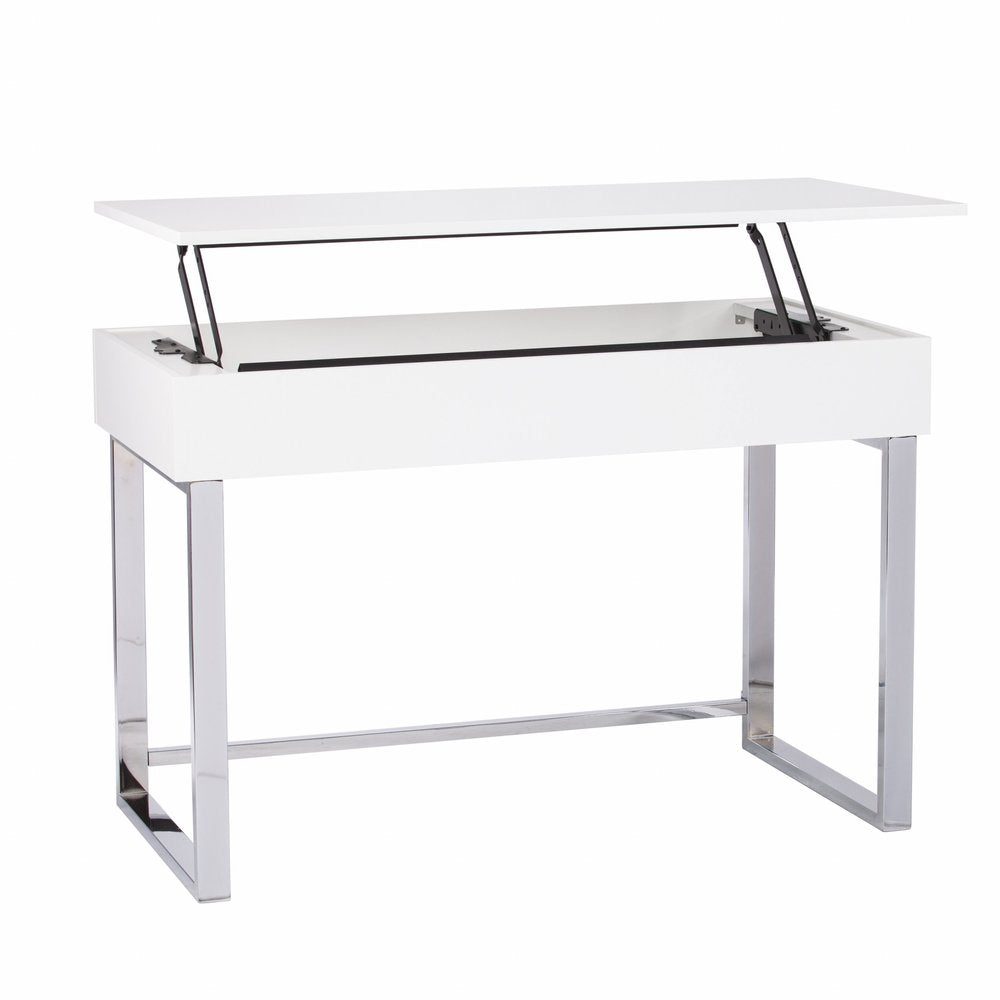 Adjustable White Standing Desk Converter - 48-inch