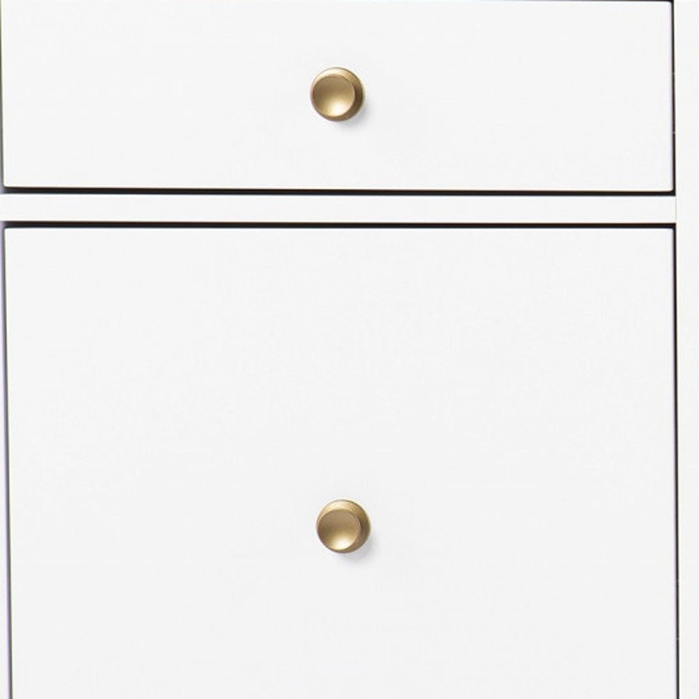 White Writing Desk with Four Drawers - 55-inch