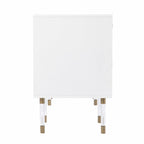 White Writing Desk with Four Drawers - 55-inch