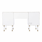 White Writing Desk with Four Drawers - 55-inch