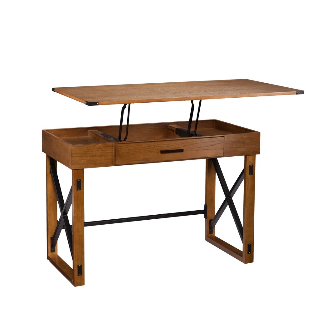 Adjustable Natural Standing Desk Converter - 49-inch