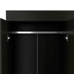 Wood Three Drawer Combo Dresser - 68-inch