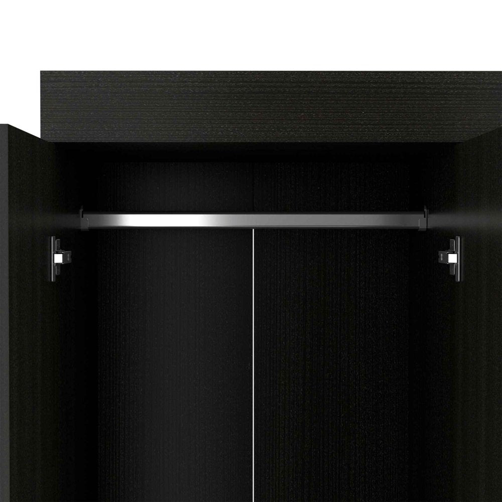 Wood Three Drawer Combo Dresser - 68-inch