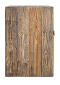Wood Brown Reclaimed Pine and Plywood Open Shelving TV Stand - 63-inch