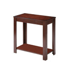 Brown End Table with Shelf - 24-inch