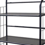 Black Metal Three Tier Bookcase - 37-inch