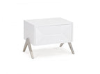 Wood One Drawer Nightstand - 19-inch