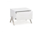 Wood One Drawer Nightstand - 19-inch