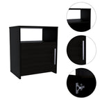 Black Wood Nightstand - 23-inch