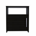 Black Wood Nightstand - 23-inch