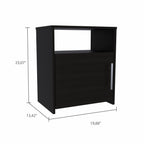 Black Wood Nightstand - 23-inch