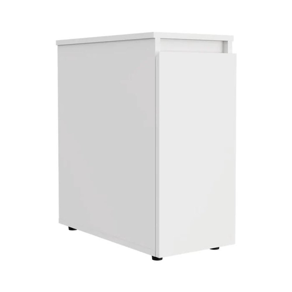 White Wood Freestanding Bathroom Vanity - 10-inch