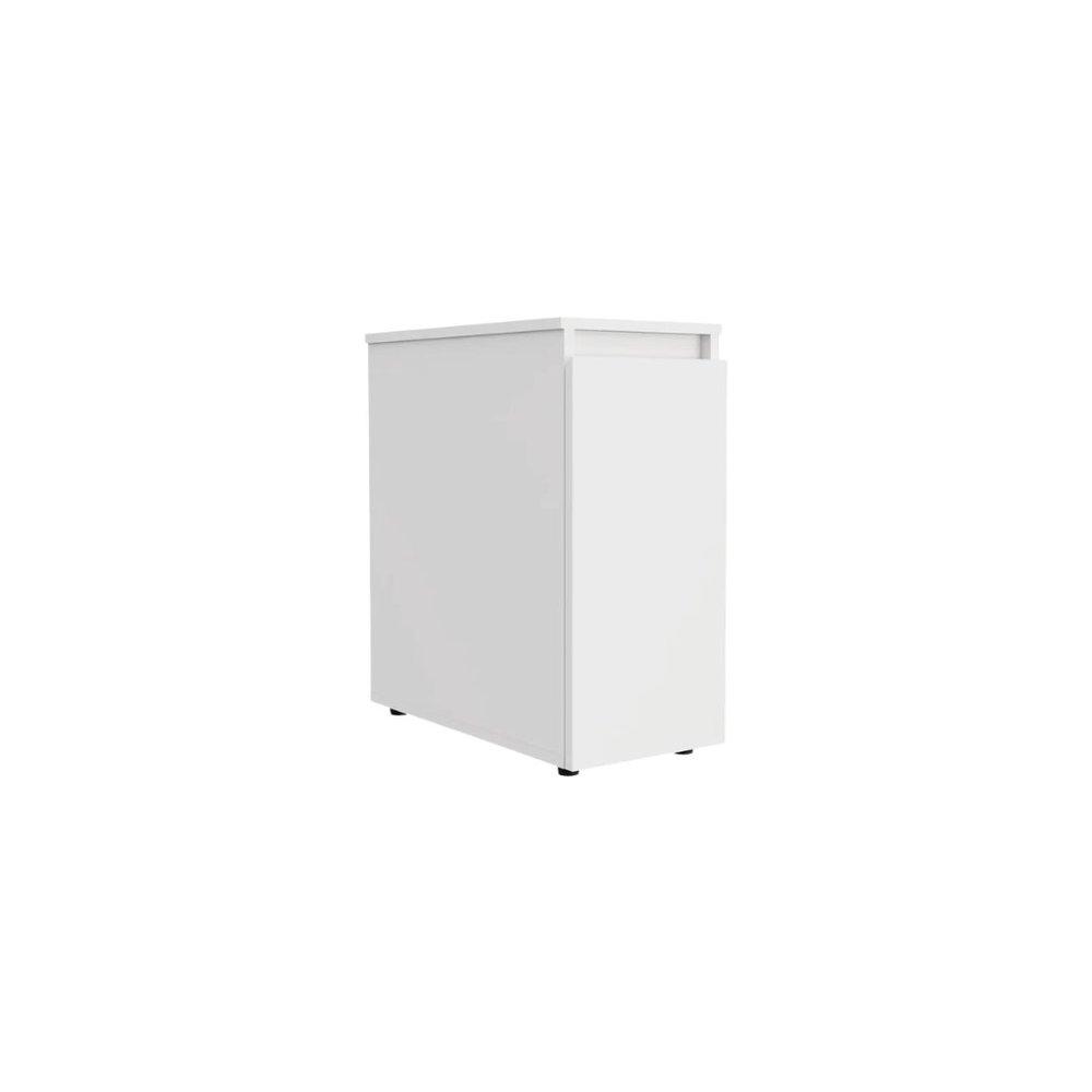 White Wood Freestanding Bathroom Vanity - 10-inch