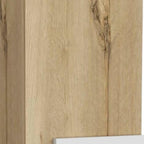 Light Oak and White Multi Purpose Vertical Hanging Cabinet