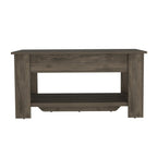 Dark Brown Wood Storage Bench with Flip Top Shoe Storage and Shelves - 40-inch