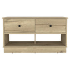 Natural and Oak Wood Storage Bench with Drawers Shoe Storage and Shelves