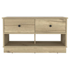 Natural and Oak Wood Storage Bench with Drawers Shoe Storage and Shelves