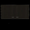Black and White Wood Wall Mounted Accent Cabinet with Two Doors - 39-inch