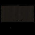 Black and White Wood Wall Mounted Accent Cabinet with Two Doors - 39-inch
