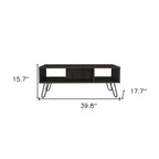 Carbon Espresso Manufactured Wood Rectangular Coffee Table - 40-inch