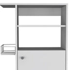 White 24 Rolling Kitchen Cart with Storage