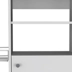 White 24 Rolling Kitchen Cart with Storage