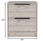 Wood One Drawer Nightstand - 19-inch