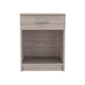 Wood One Drawer Nightstand - 22-inch