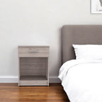 Wood One Drawer Nightstand - 22-inch