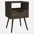 Wood One Drawer Nightstand - 25-inch