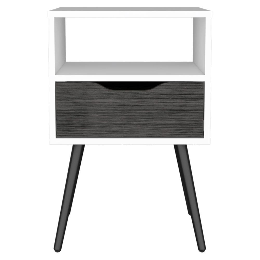 Wood One Drawer Nightstand - 25-inch