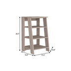 Light Gray Wood Freestanding Bathroom Vanity - 17-inch