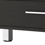 Black Coffee Table with Drawer - 24-inch