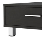 Black Coffee Table with Drawer - 24-inch