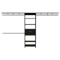 Black Manufactured Wood Organizer - 118-inch