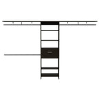 Black Manufactured Wood Organizer - 118-inch