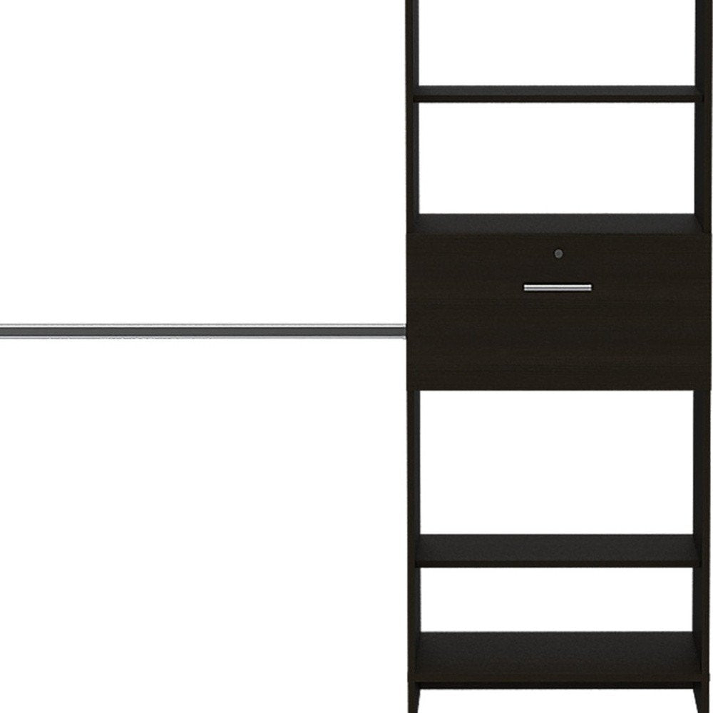 Black Manufactured Wood Organizer - 118-inch